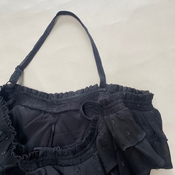 INC International Concepts Black Ruffle Dress - Picture 4 of 6